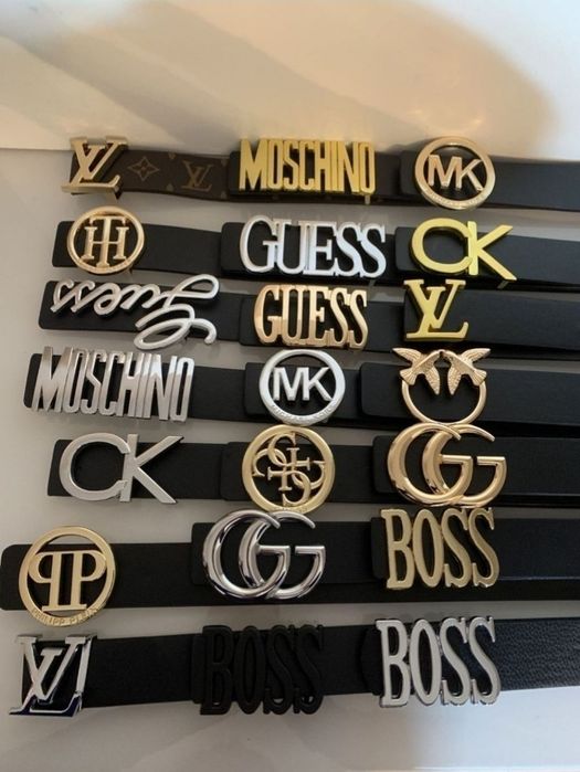 Skórzany Pasek Damski Guess CK MK Gucci Tommy YSL Pinko LV Karl CK
