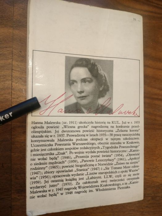 Hanna Malewska - Przemija postać świata