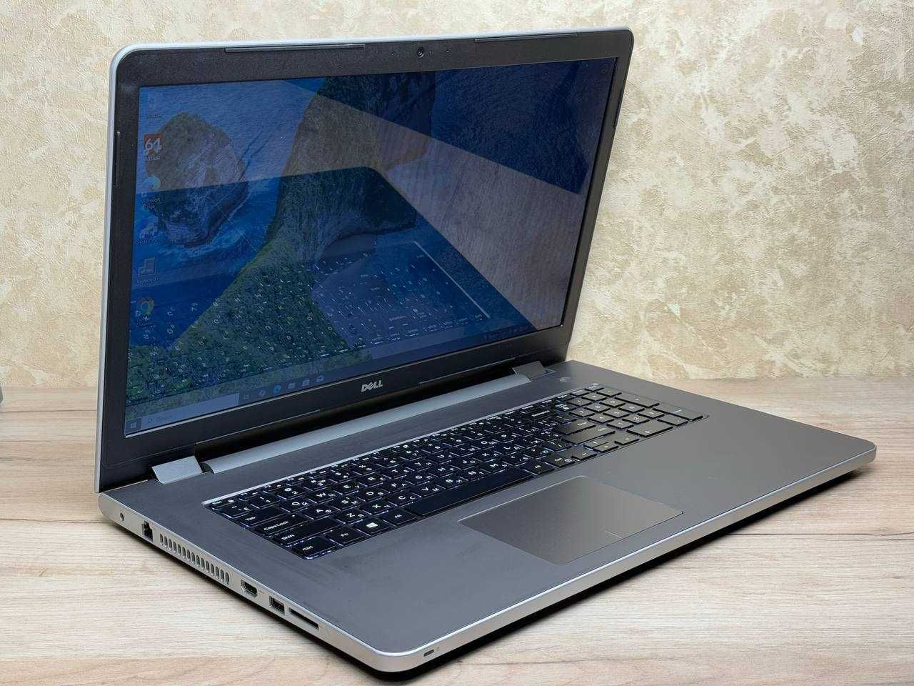 Большой ноутбук DELL 17.3 i5-6 gen SSD 480 GB подсветка клавиатуры