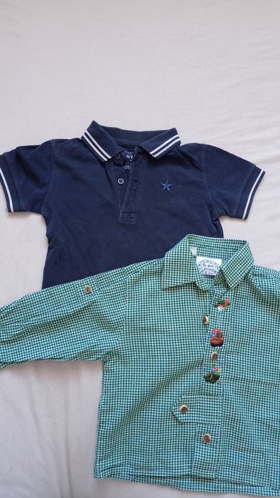 Koszula chłopięca i koszulka 86