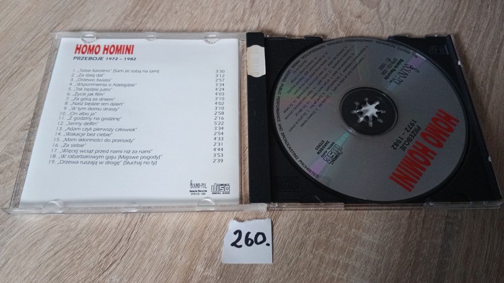 Homo Homini - przeboje 72 82 '93 CD. 260.