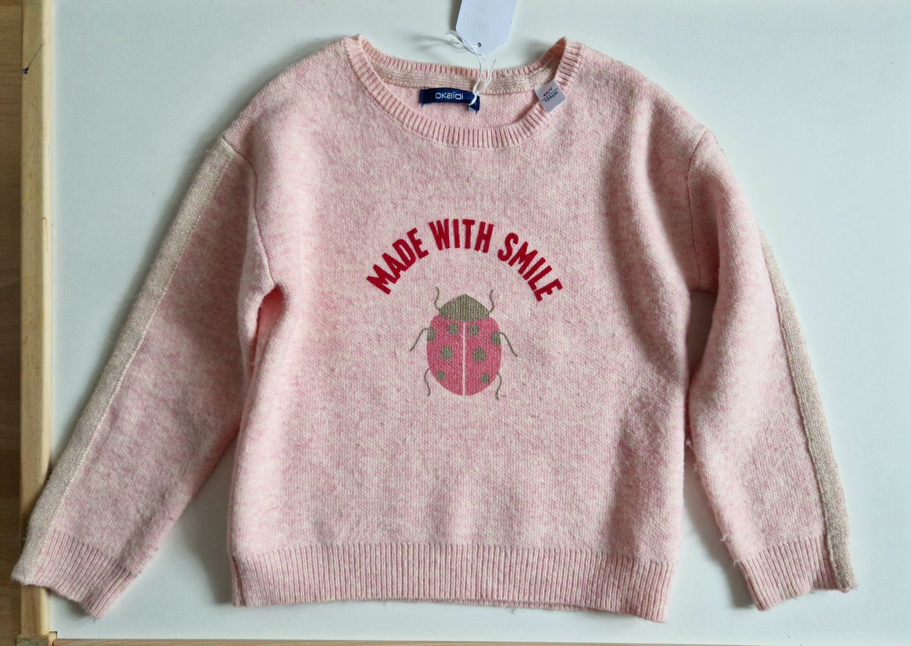 OKAIDI różowy sweterek dla dziewczynki