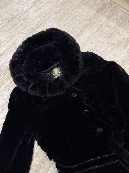 Натуральна шуба з мутона (вставки норки)