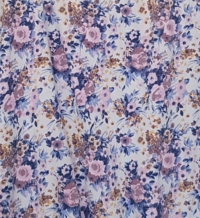 George róże różyczki kwiaty kwiatki bluzka boho XXXL 46 18 bawełna