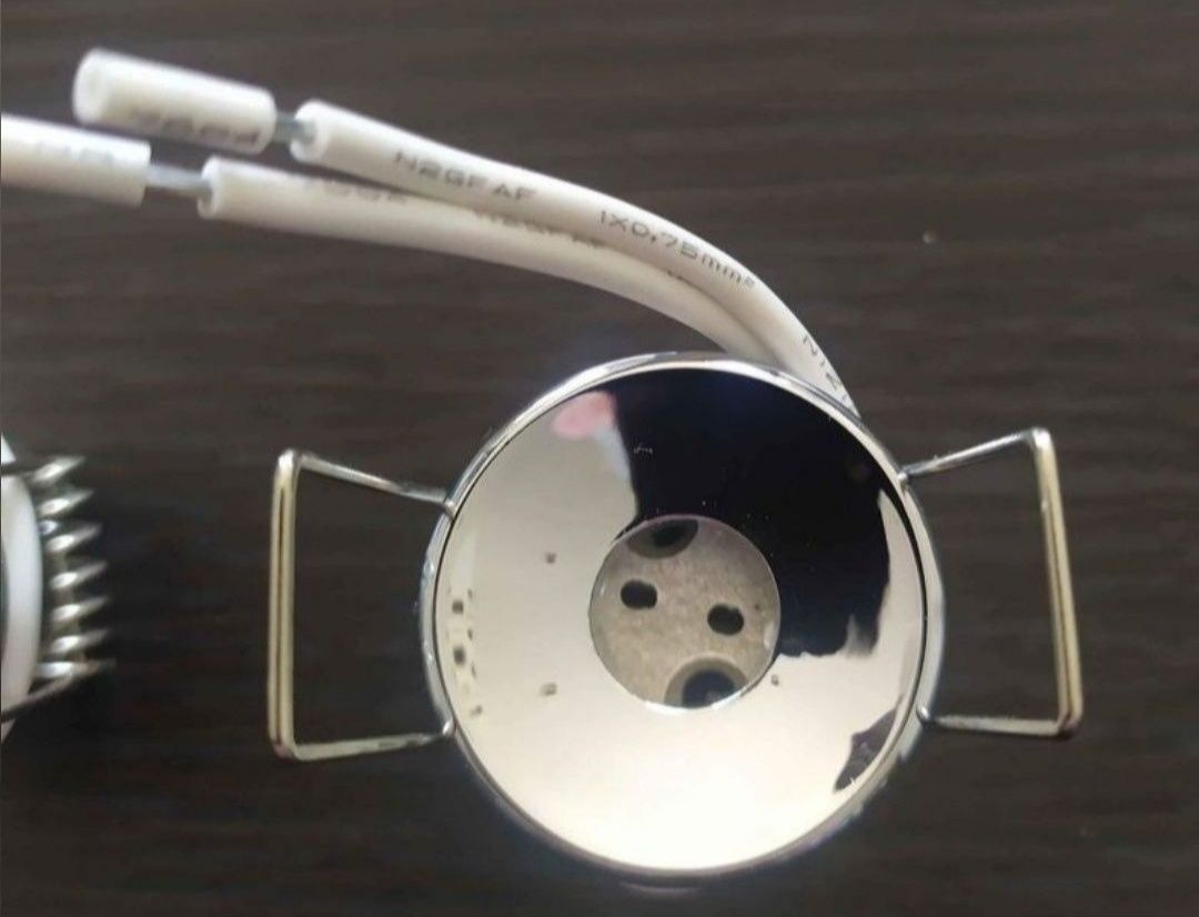 Okazja!!! Oprawki oczka LED mini śr. 3cm srebrne satyna lub chrom