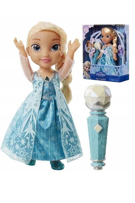 Śpiewająca Elsa interaktywna lalka z mikrofonem wersja Polska