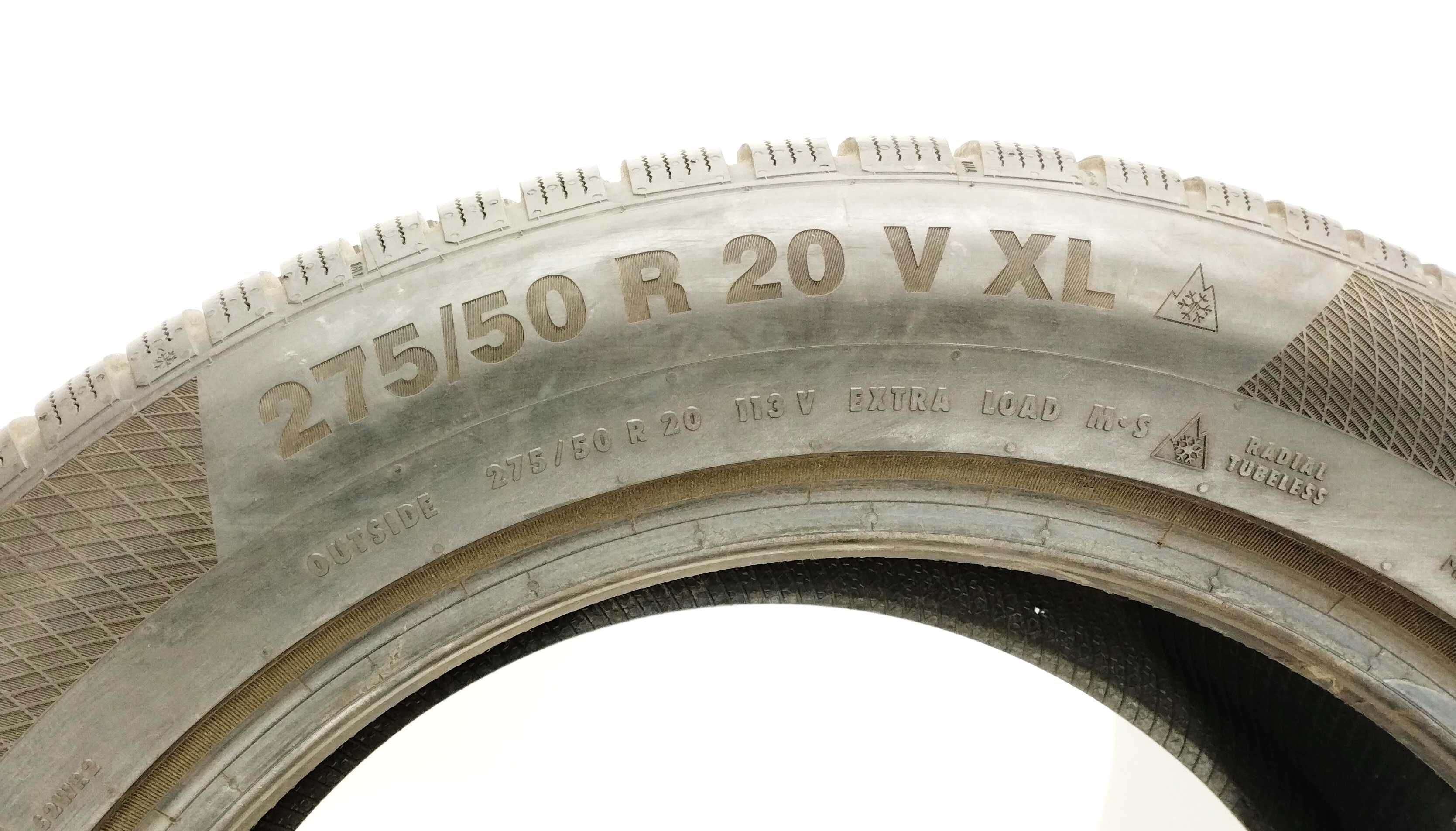 2x 275/50 R20 XL Continental TS850P MO opony zimowe 9 mm /3820 montaż