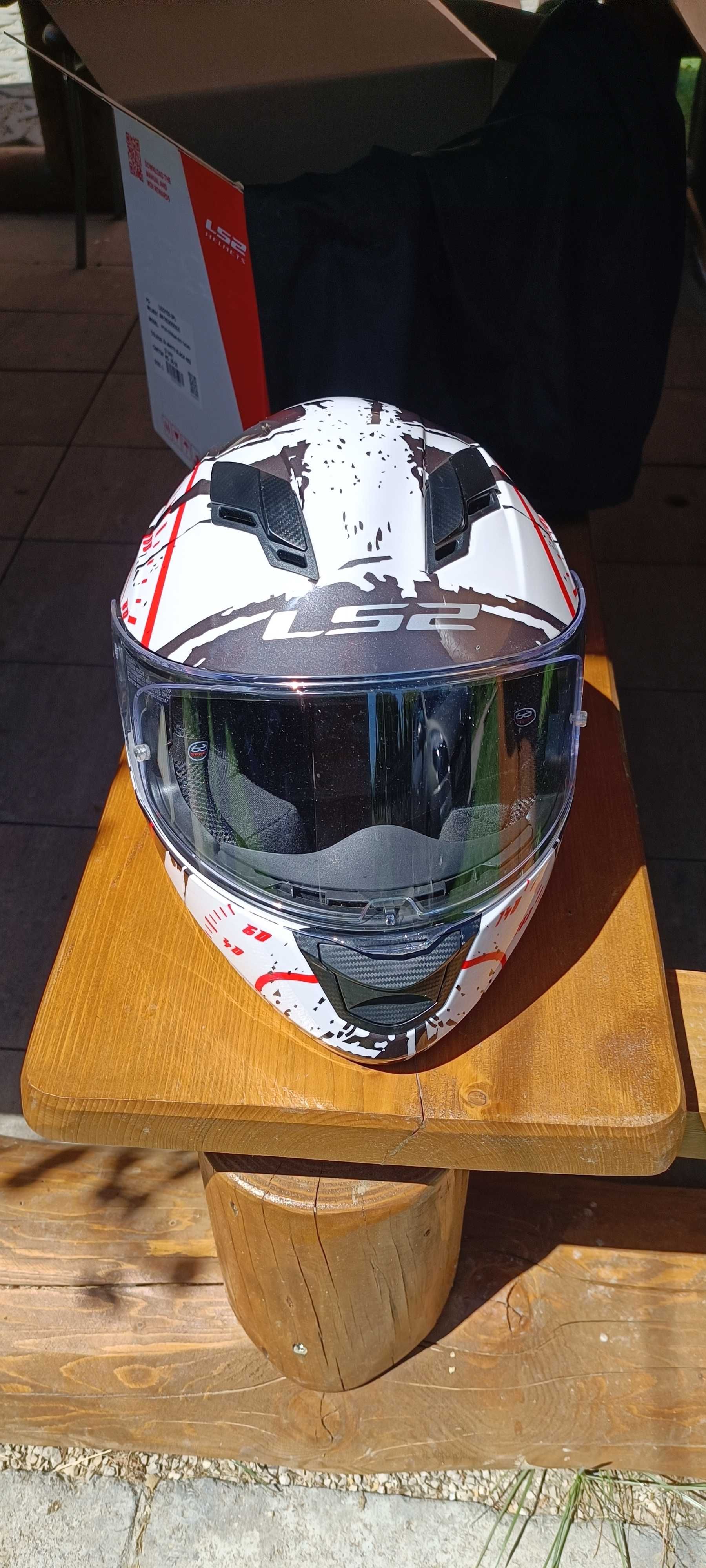 Kask LS2 FF320 Stream Evo TACHO White Black Red rozmiar L