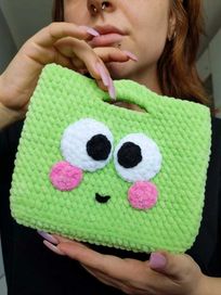 Pluszowa torebka dla dziewczynki Zielona żabka Moda dla dziecka