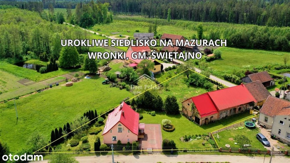 Urokliwe Siedlisko na Mazurach 2400 m2 - Wronki