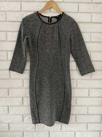Szara elegancka sukienka H&M rozmiar S