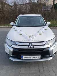 Samochód do ślubu Mitsubishi Outlander, transport gości weselnych