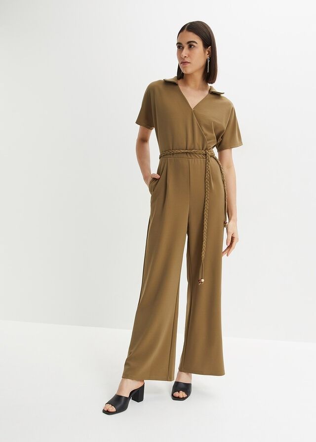 B.P.C kombinezon khaki krótki rękaw ^48/50