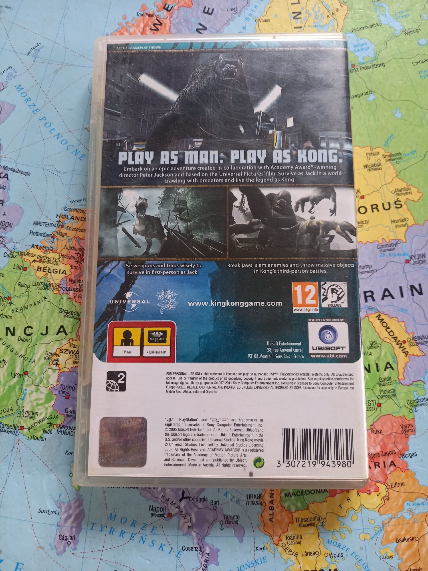 Gra Sony psp peter jackson's king kong