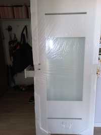 Drzwi łazienkowe dre 80cm białe, prawe
