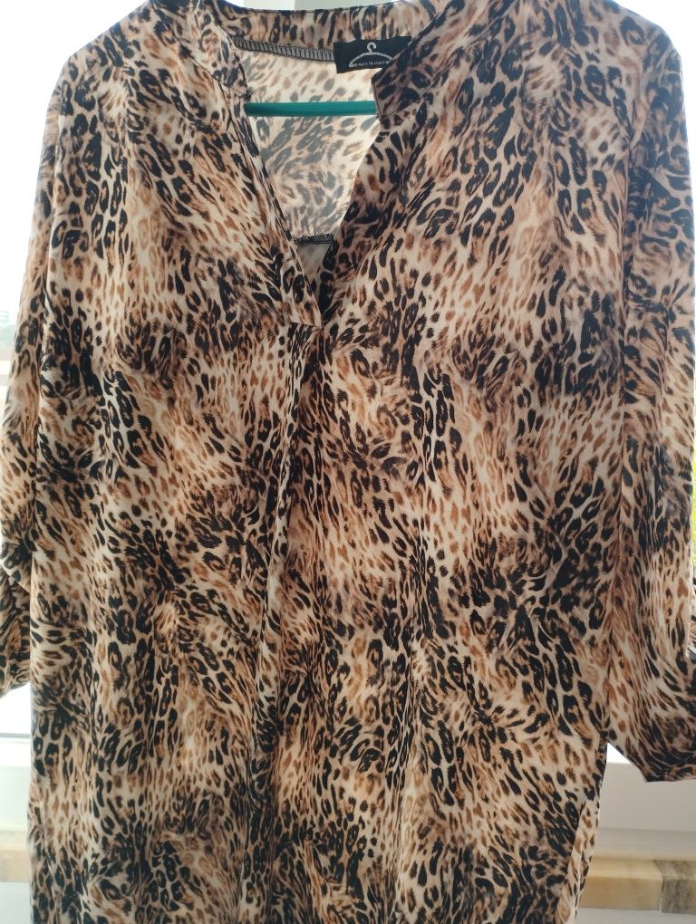 Vestido fininho leopardo