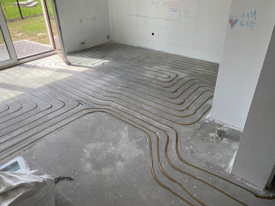 Frezowanie wylewek pod ogrzewanie podłogowe, przeróbki instalacji