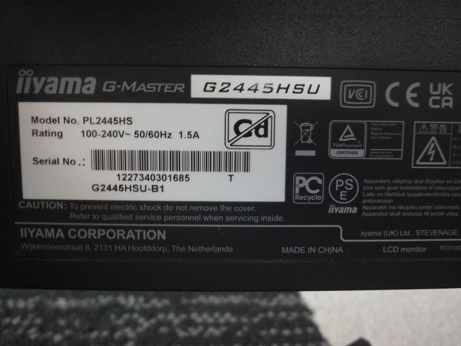 iiyama G-Master G2445HSU-B1-rozbita matryca