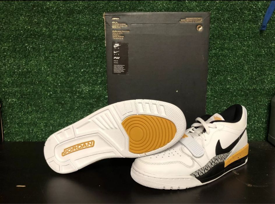 Air Jordan Legacy 312 Low White/Black-Yellow Orche