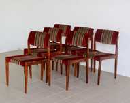 Cadeiras de jantar H. W. Klein em pau santo