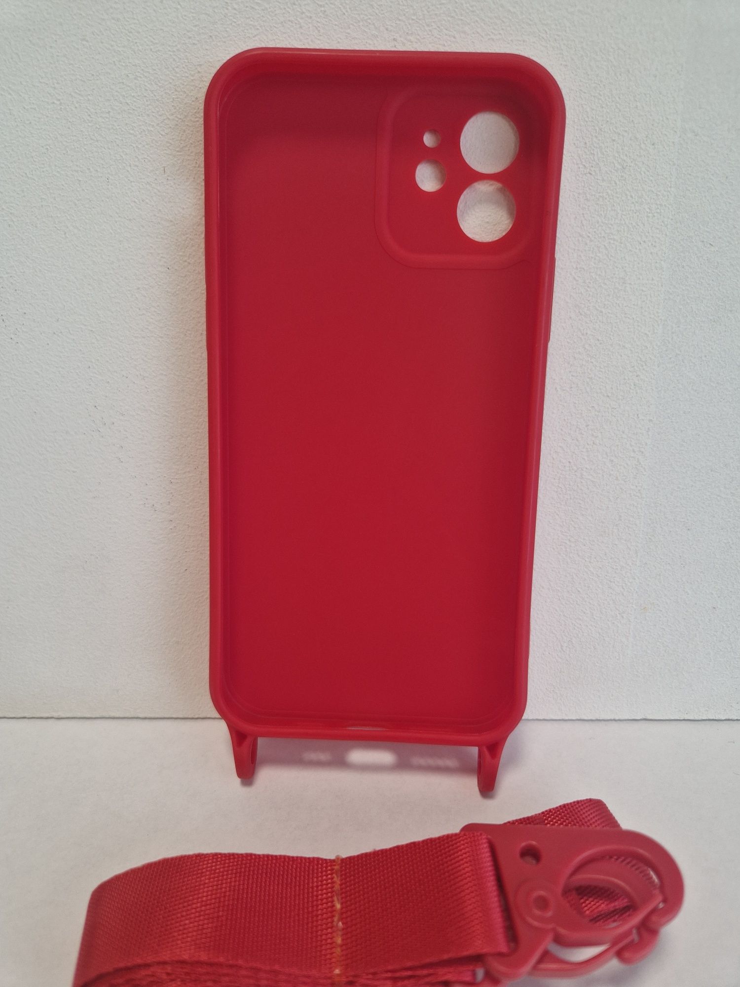 Strap Silicone Case do Iphone 12 wzór 2 czerwony