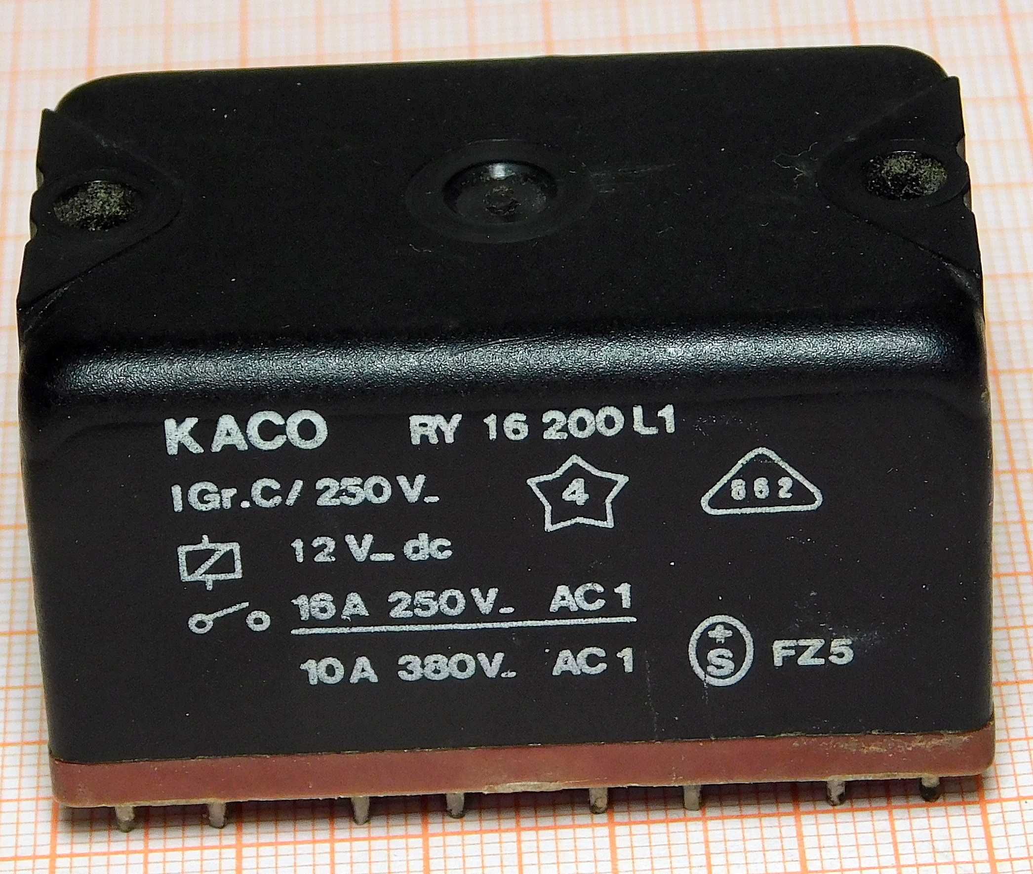 Przekaźnik 12V 16A RY 16 200L1 KACO [Rp]