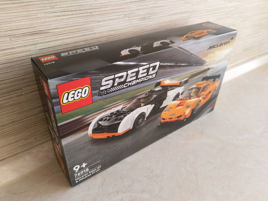 NOWE Klocki 76918 LEGO Speed Champions McLaren Solus GT i McLaren F1