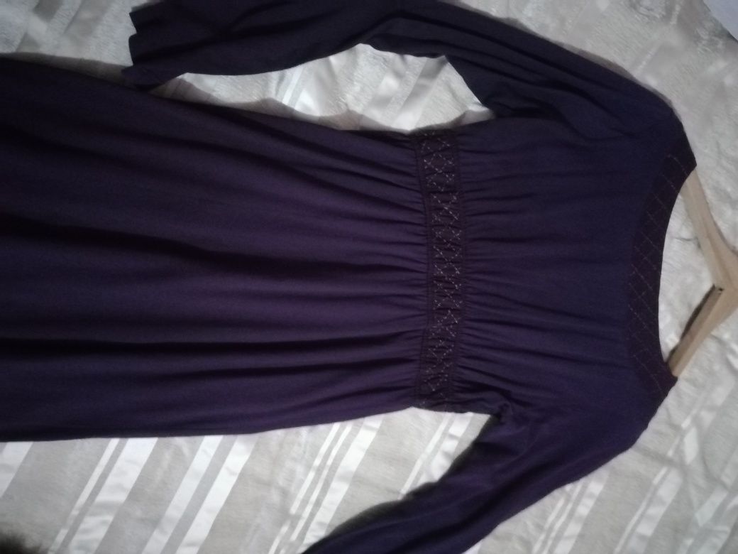 Vestido roxo em algodão, Natura