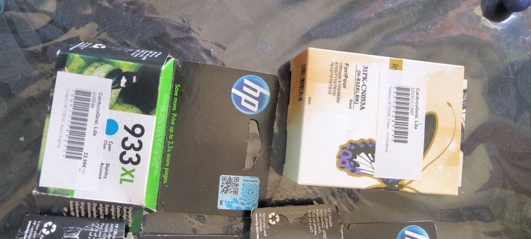 Tinteiros para impressora Hp