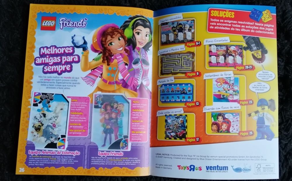 Caderneta LEGO Toys R Us COMPLETA com as 50 cartas