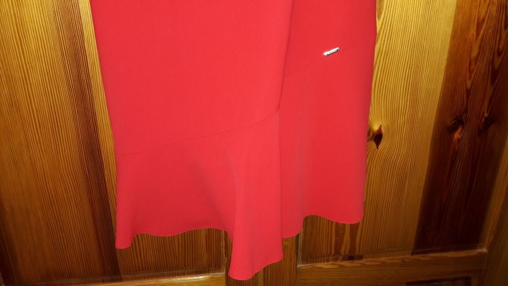 Sukienka Czerwona Chrzciny Wesele Monnari 36
