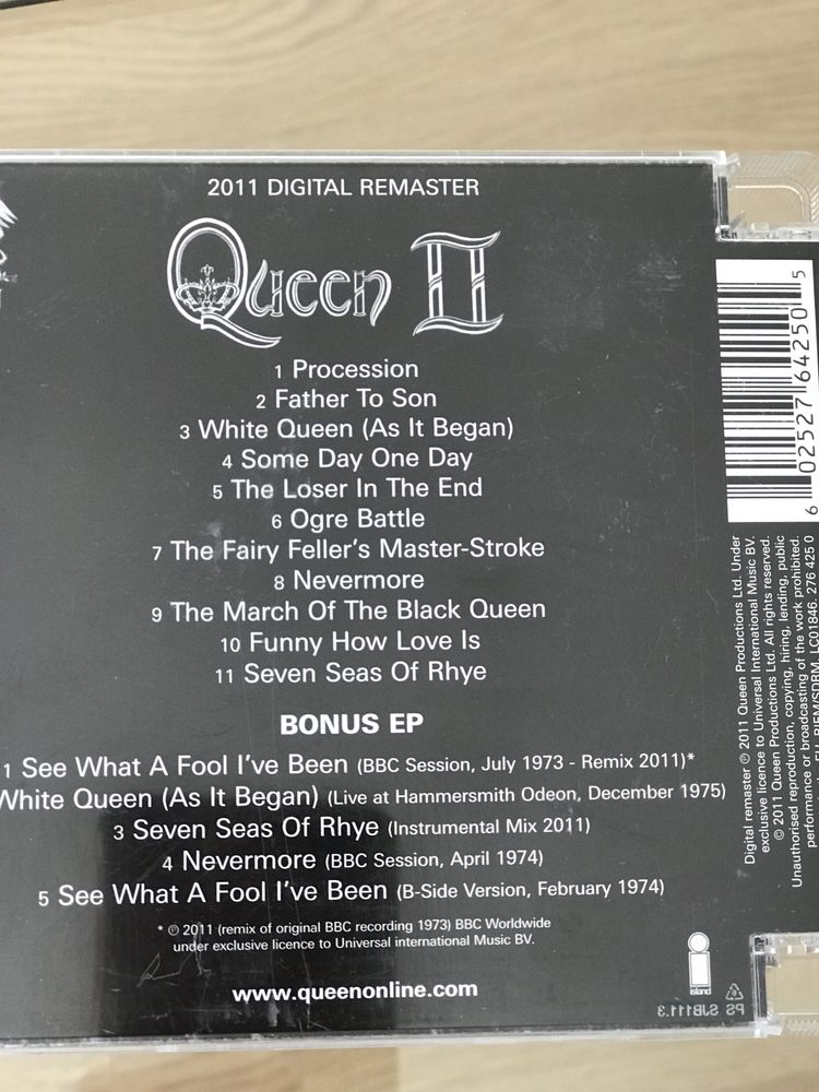 2 CD’s Queen Ii