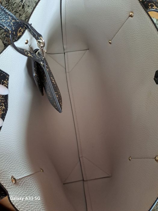 Guess Torebka Eco Brenton Tote Brązowa