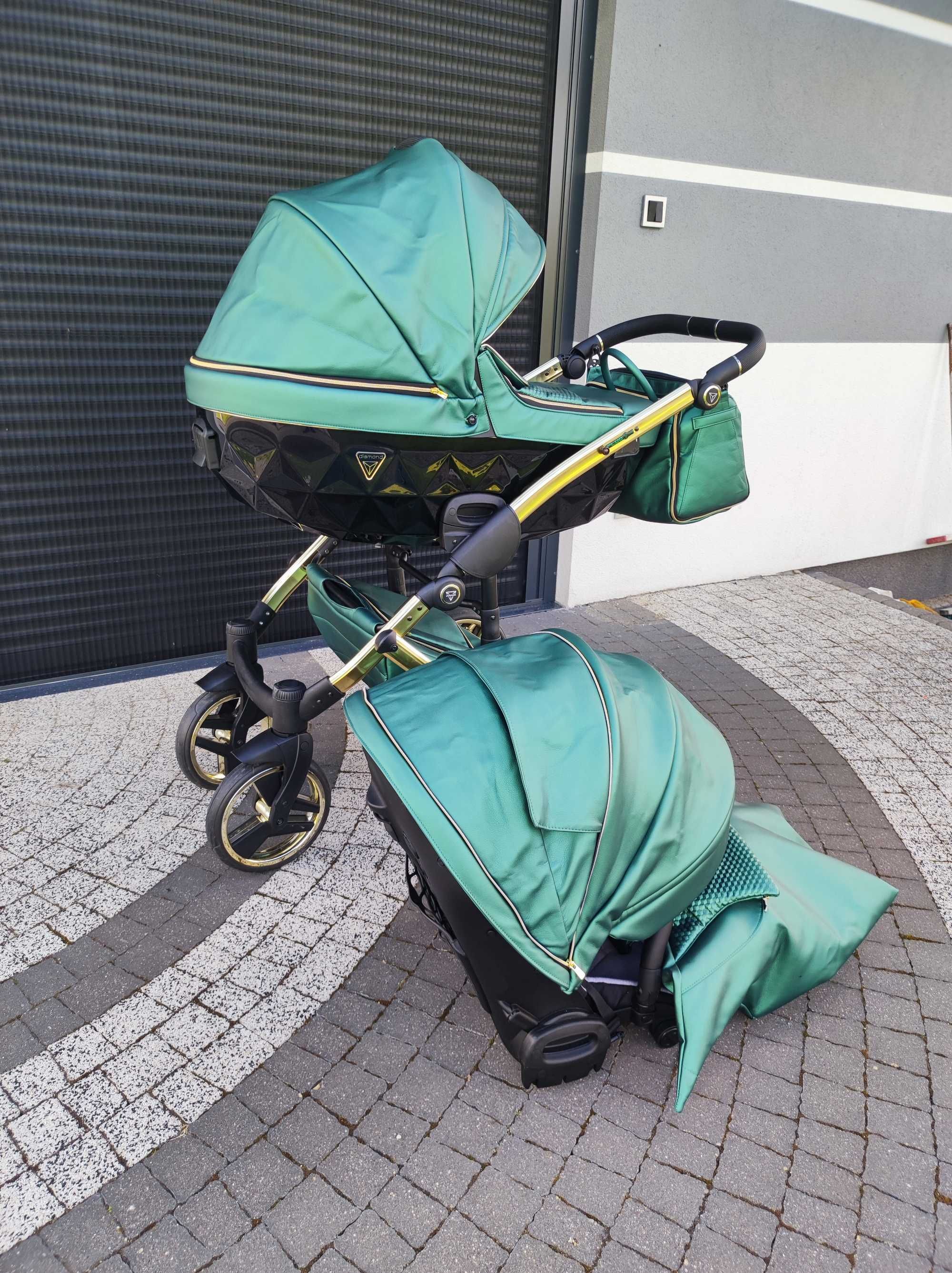 Wózek Junama Diamond Fluo Line V2 2w1