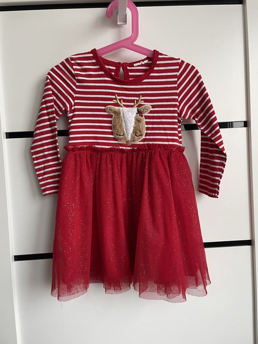 Świąteczna sukienka z tiulem r okolo 104