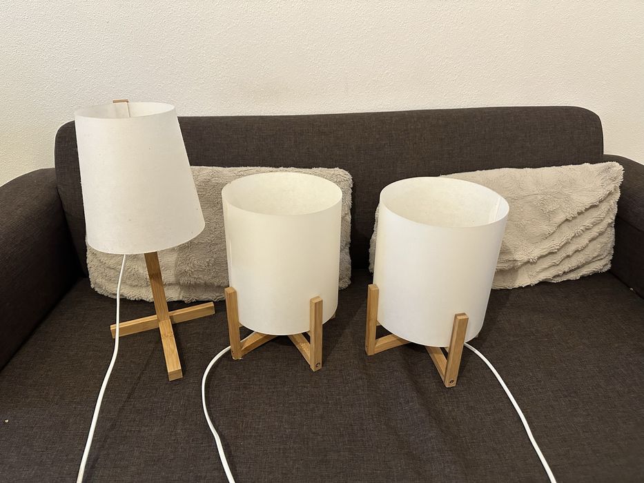 Candeeiros de quarto em bambo