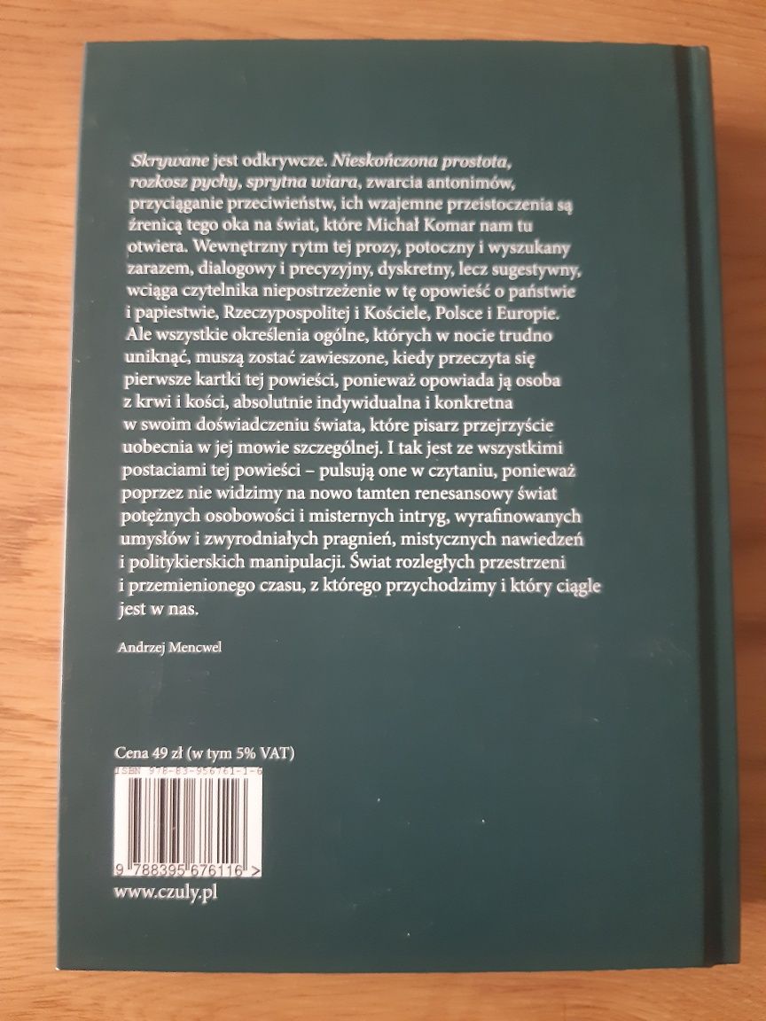 Michał Komar - Skrywanie | książka jak nowa