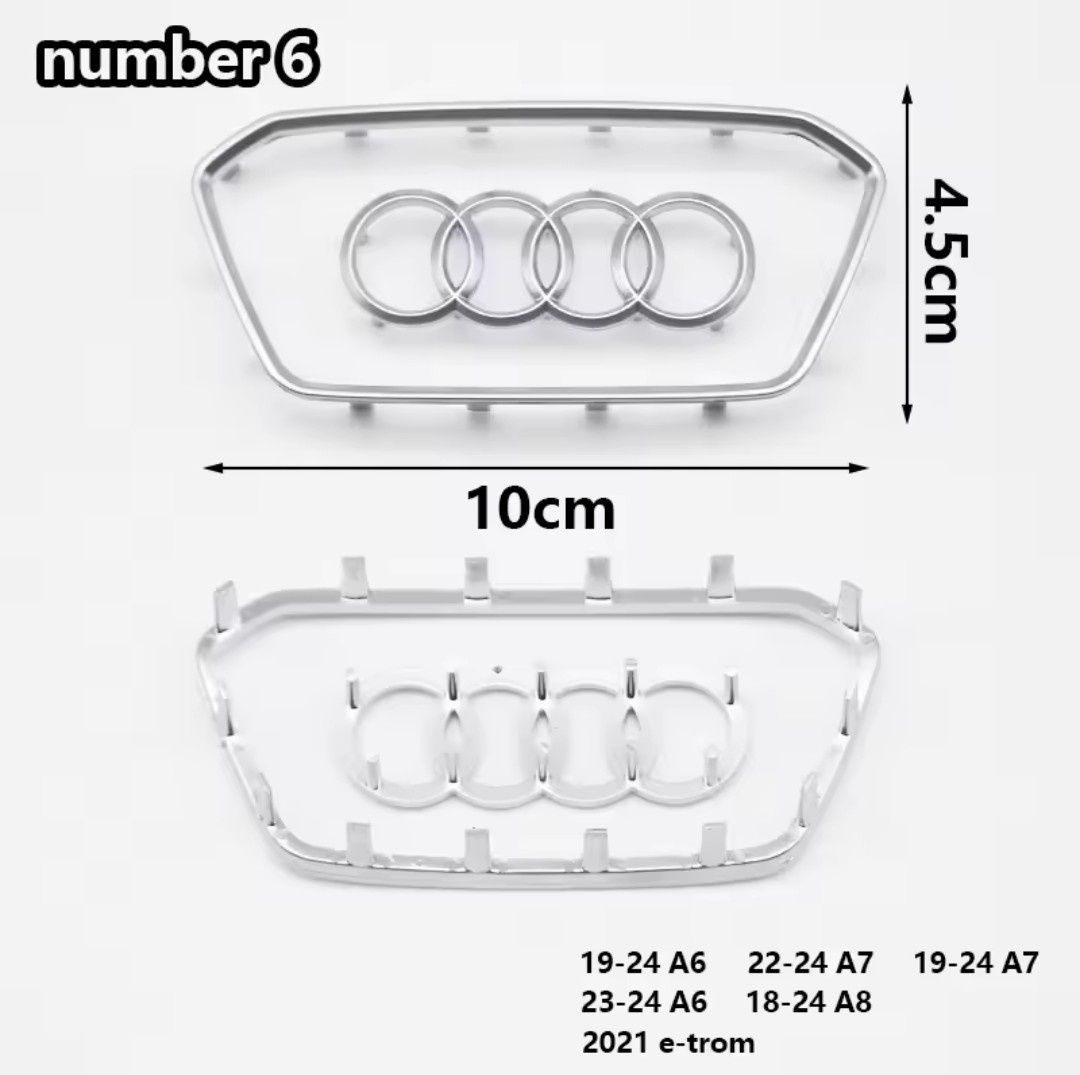 Емблема шильдик накладка значок на руль Audi A3 A4 A6 A7 A8 Q3 Q5 Q7