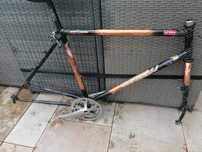 rama rowerowa MTB cr-mo stalowa DANCELLI Vintage + korba 26