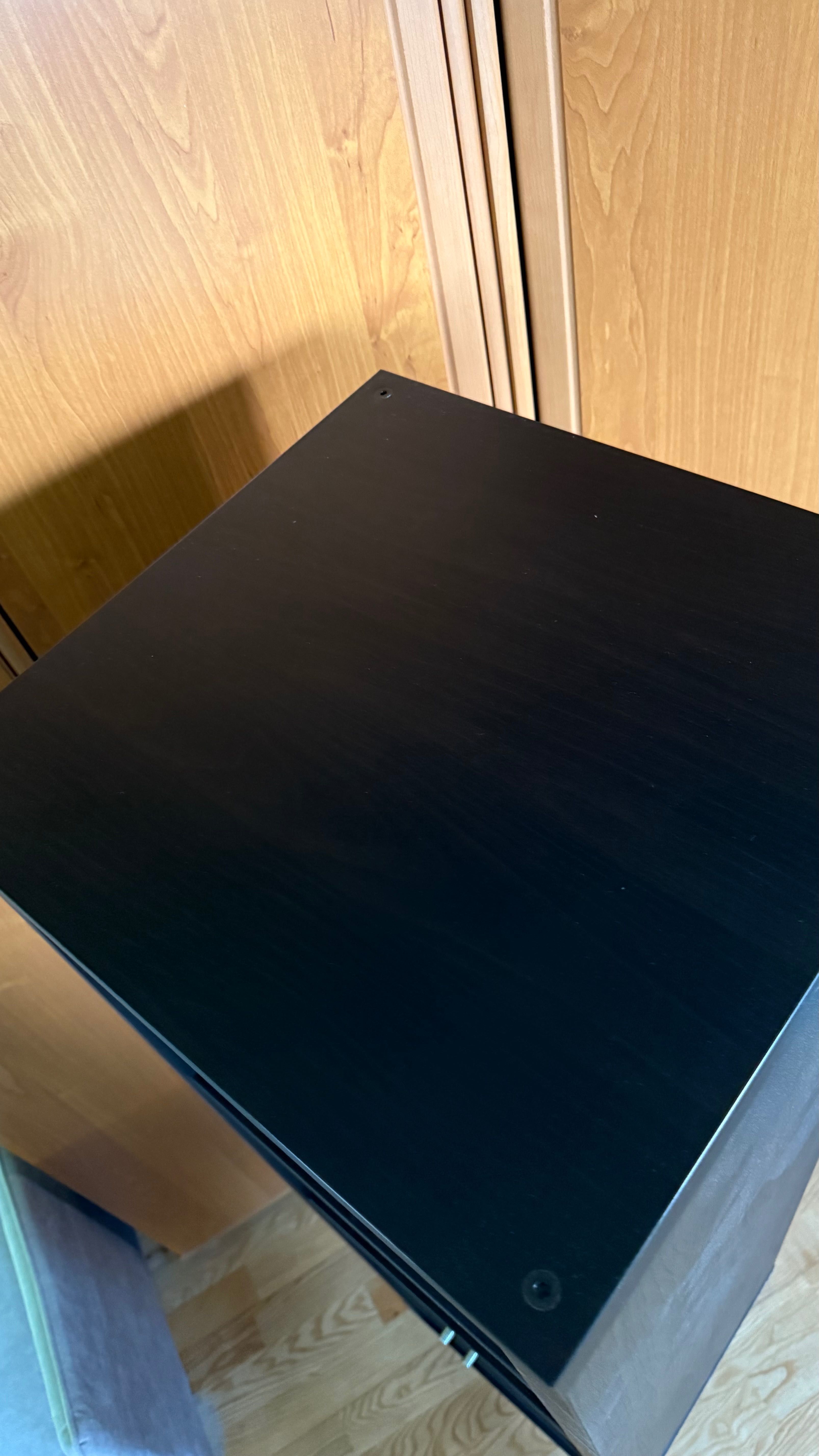 Regał IKEA Kallax 4x1 42x147 czarnobrąz szuflady