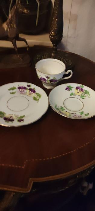 Trio sygnowane porcelana