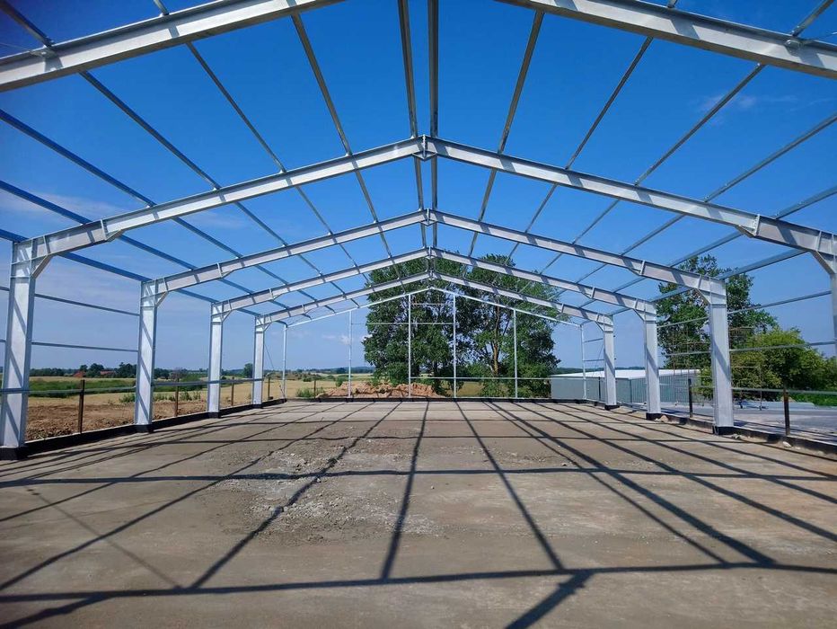 konstrukcja stalowa hali 20x35x5 hala wiata bindry ramy