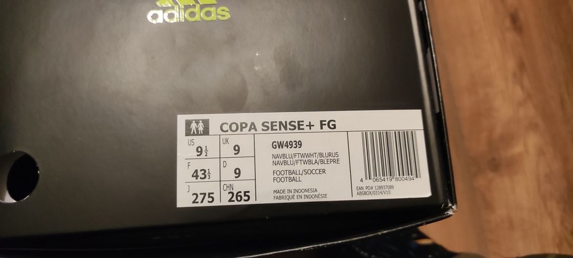 Używane korki profesjonalne adidas Copa Sense+ FG roz. 43 1/3 pobranie