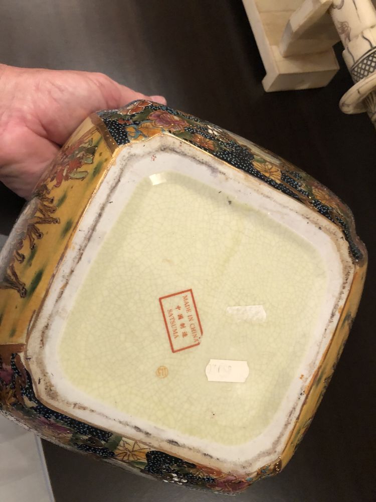 Taça saladeira porcelana China Satsuma