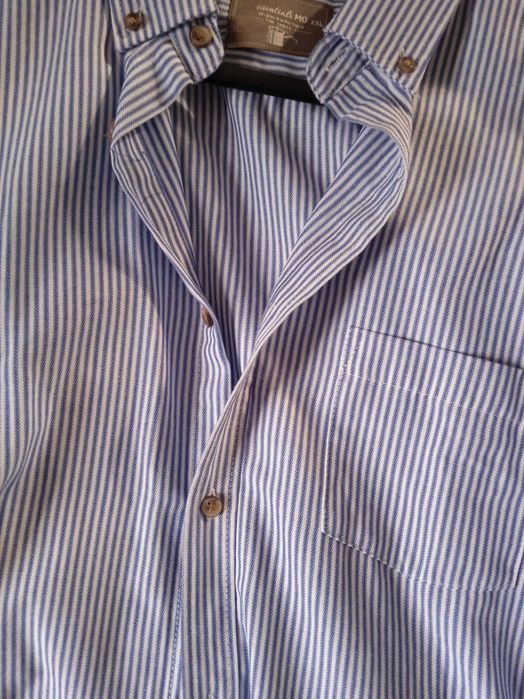 Camisa nova MO, riscas, XXL