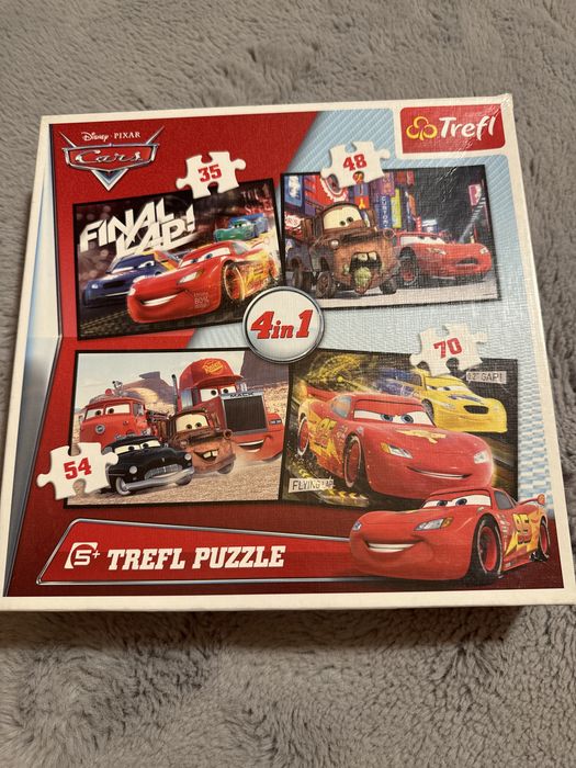 Puzzle 4 w 1 auta cars zabawki lato wakacje gry