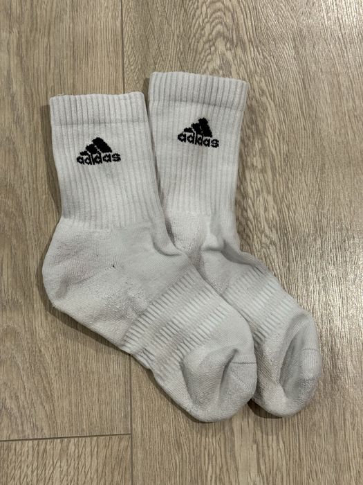 biale wysokie skarpetki damskie adidas MARKOWE PREMIUM