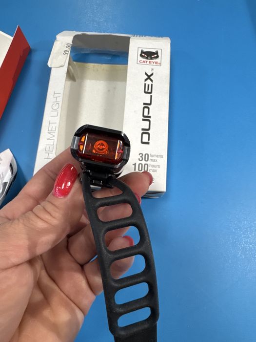 Lampka Cateye Duplex SL-LD400 na kask podwójna