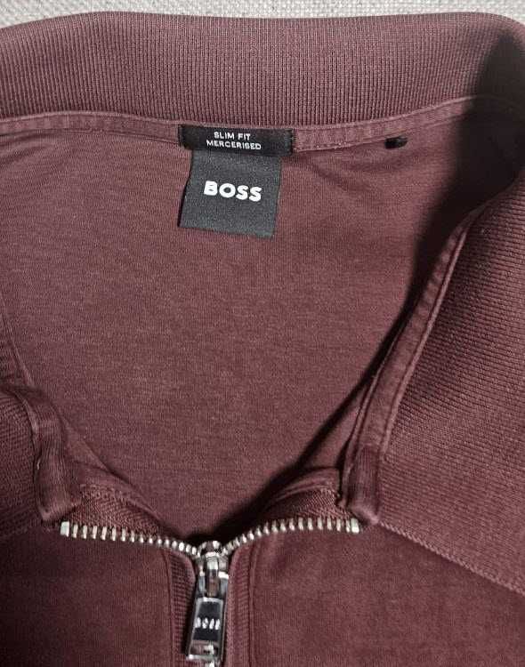 мужское поло оригинал BOSS. Из новых коллекций, приталенная slim fit