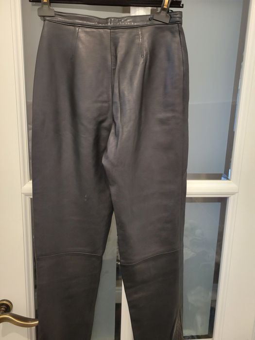 Кожаные брюки женские